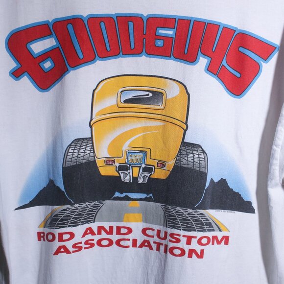 Hot Rod Shirt Mens Large White Goodguys 2004 National Car Show Tee - Picture 8 of 13